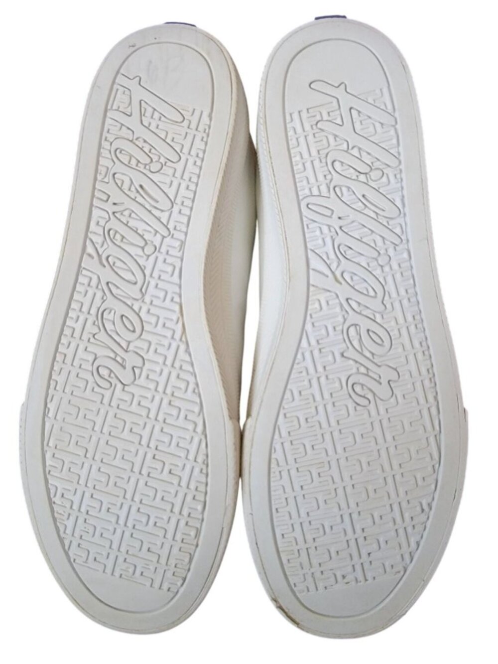 Tommy Hilfiger White Leather Sneakers Women’s 8.5 Low Top Lace Up Minimal Casual - Picture 6 of 6